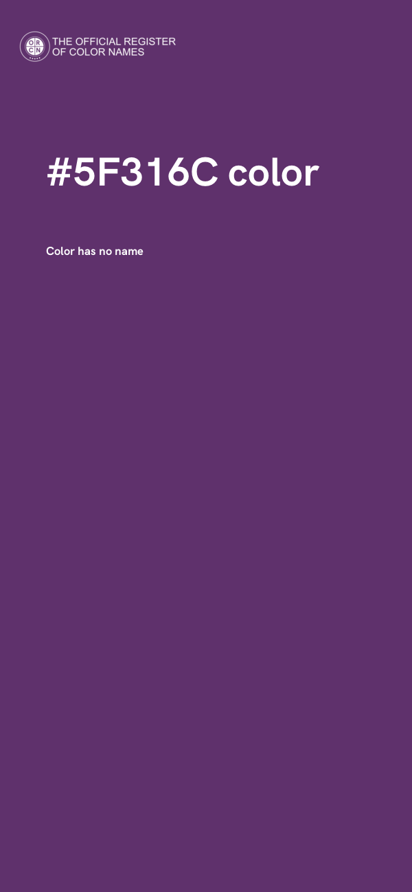 #5F316C color image