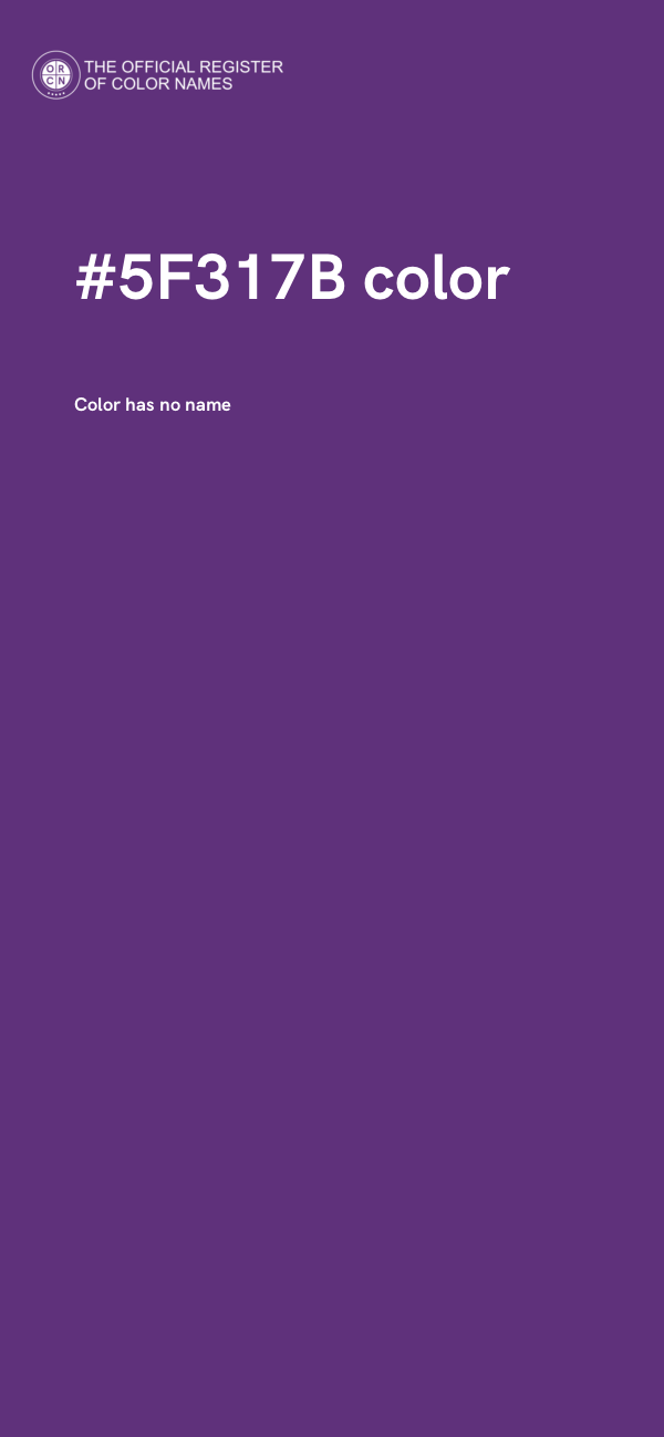 #5F317B color image