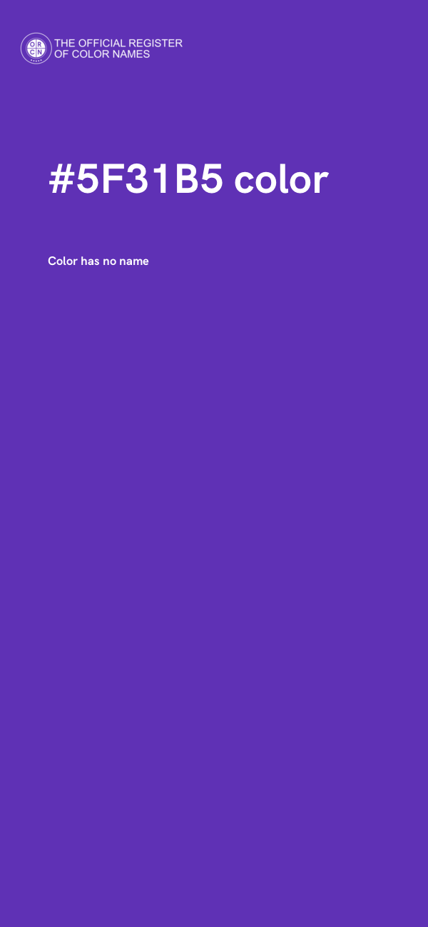 #5F31B5 color image