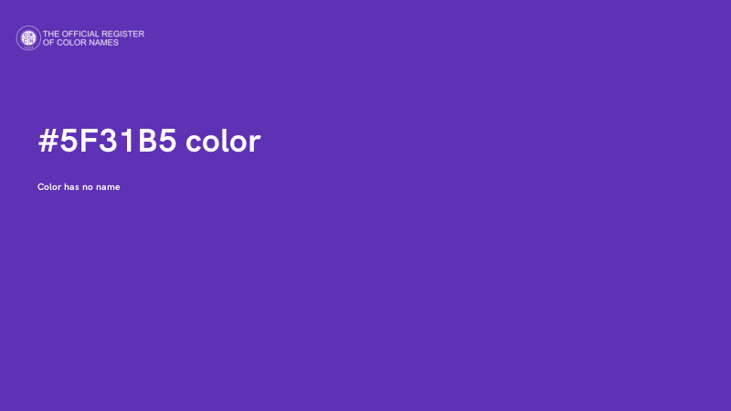 #5F31B5 color image