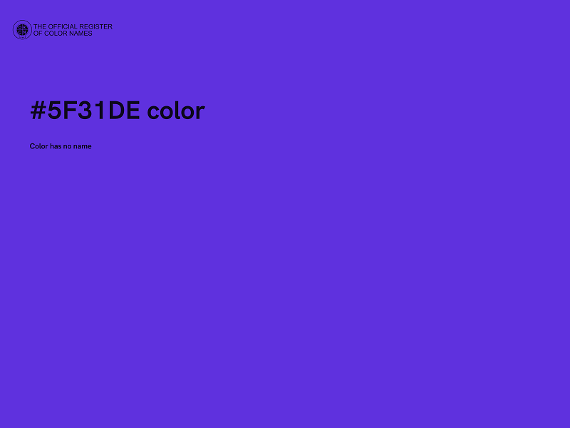 #5F31DE color image