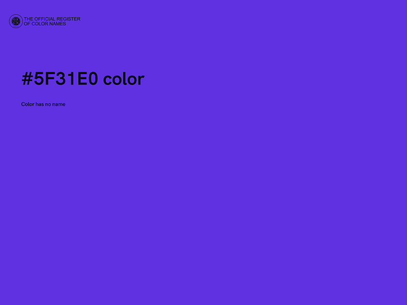 #5F31E0 color image