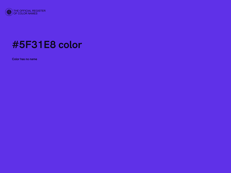 #5F31E8 color image