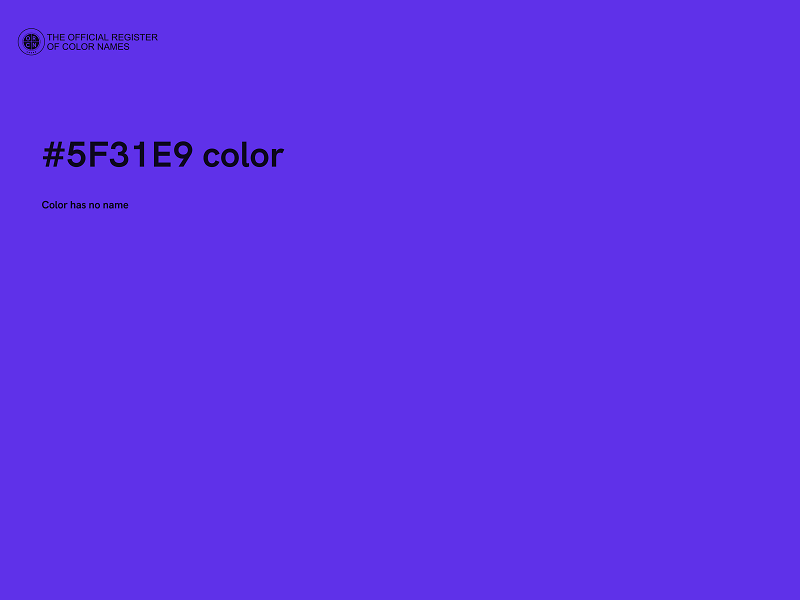 #5F31E9 color image