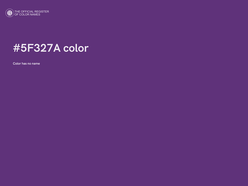 #5F327A color image