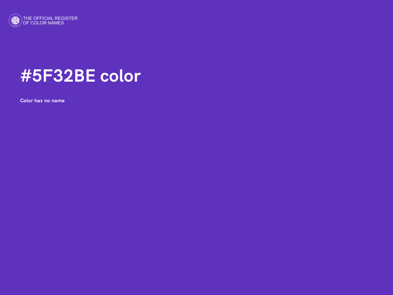 #5F32BE color image