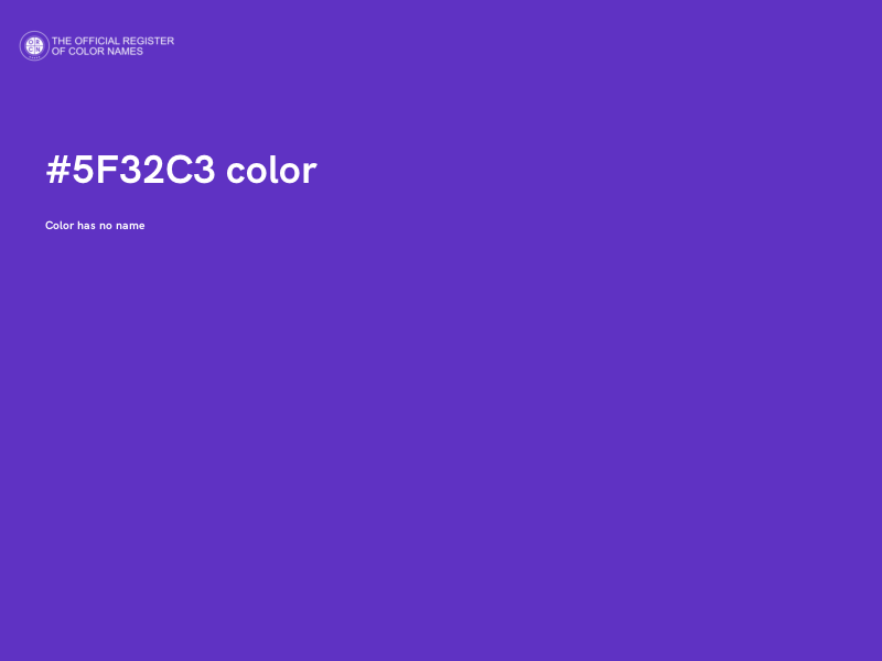 #5F32C3 color image