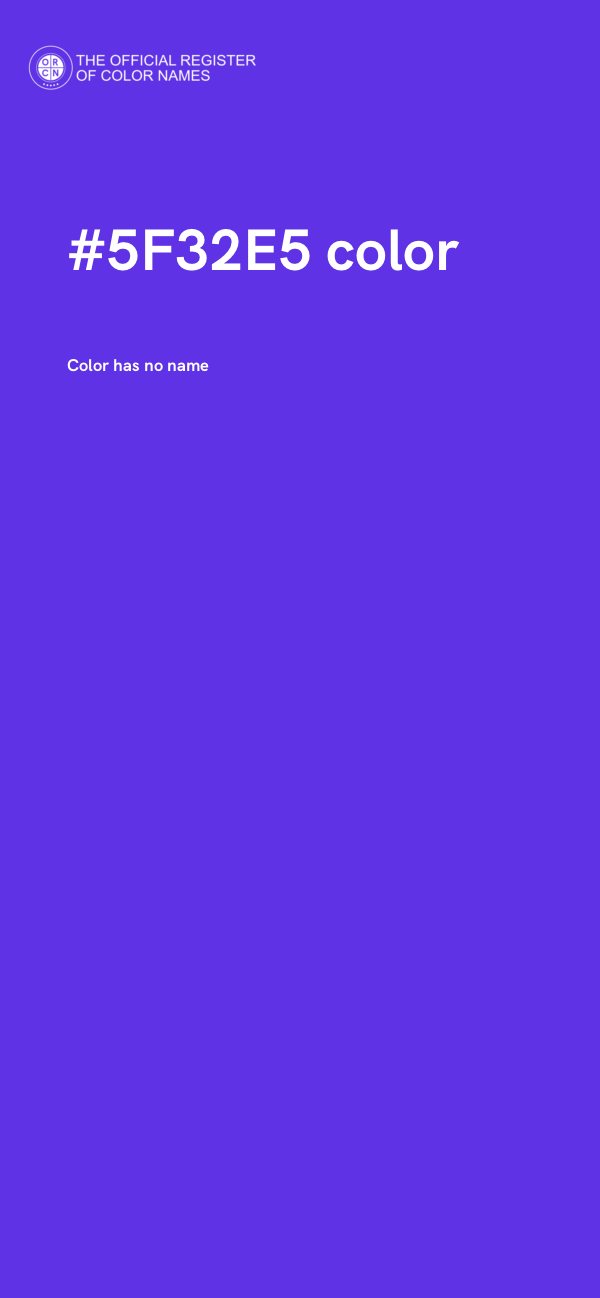 #5F32E5 color image