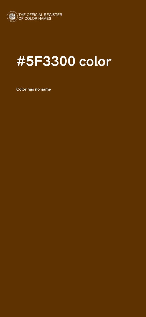 #5F3300 color image