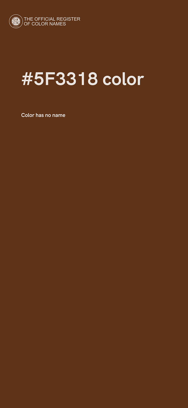 #5F3318 color image