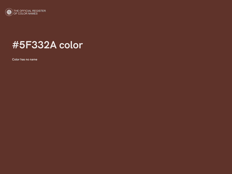 #5F332A color image