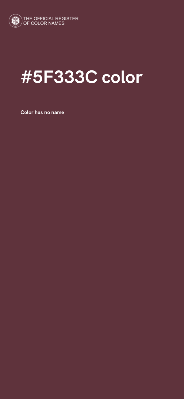 #5F333C color image