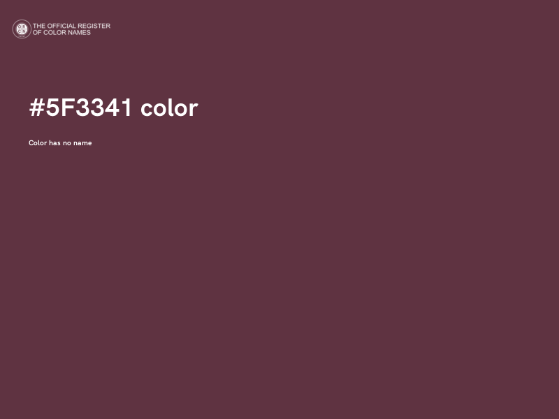 #5F3341 color image