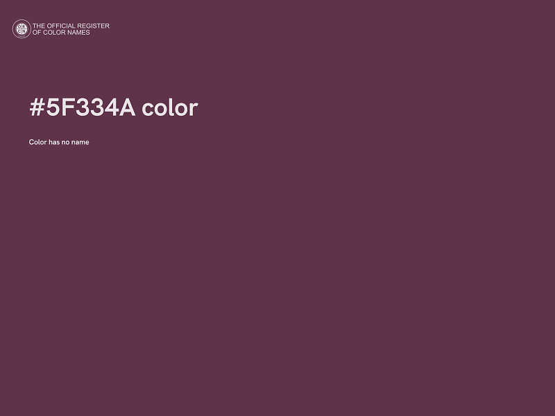 #5F334A color image