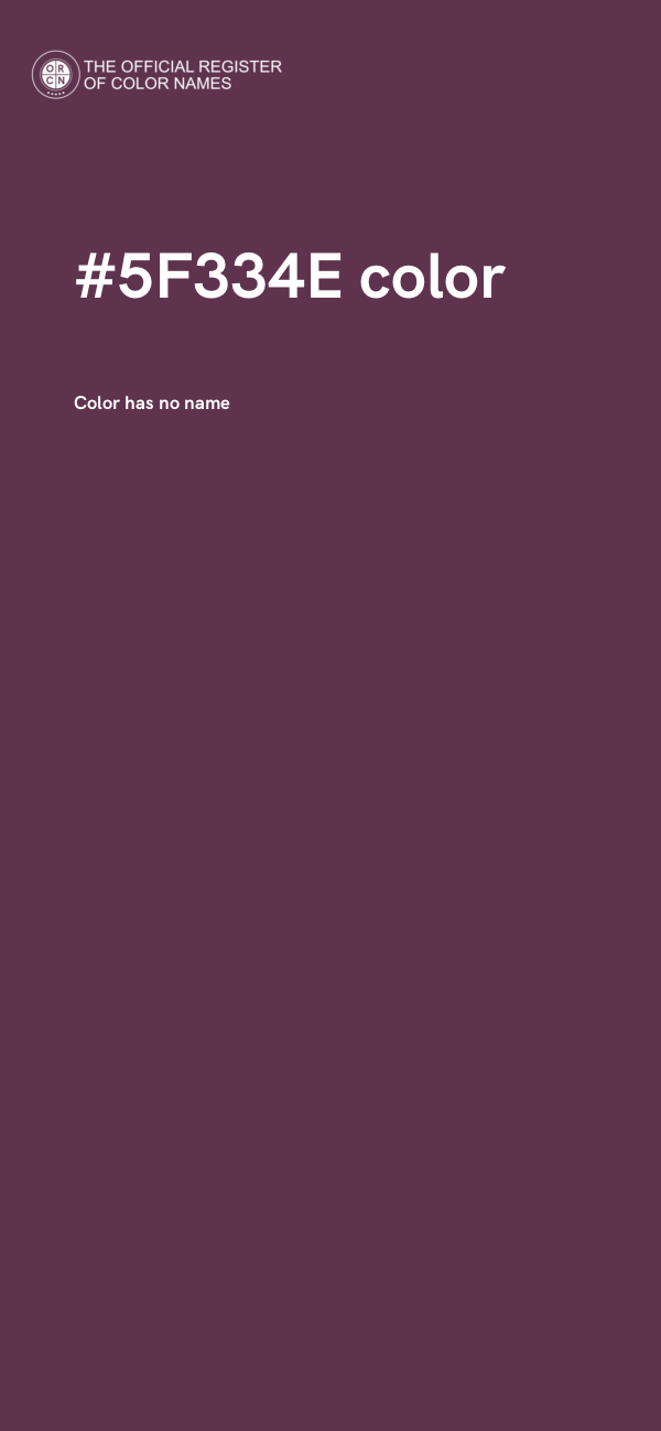 #5F334E color image