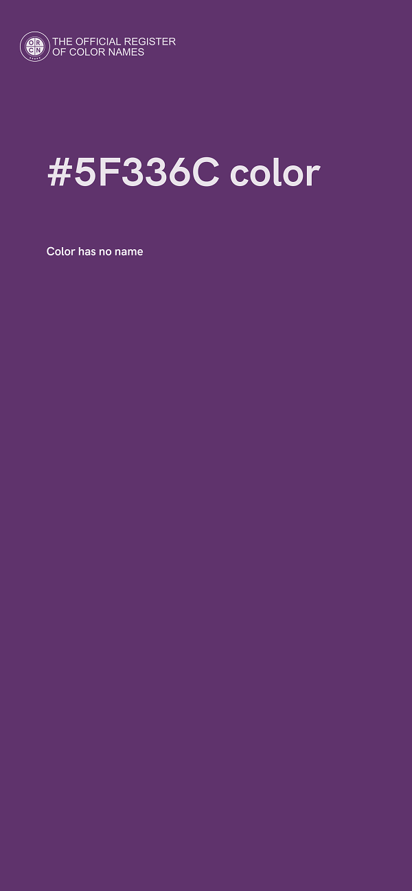#5F336C color image