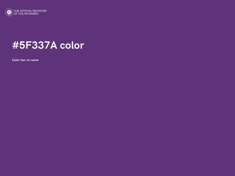 #5F337A color image