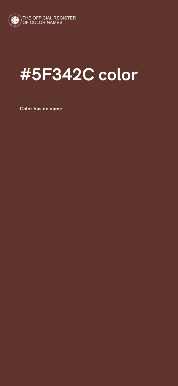 #5F342C color image
