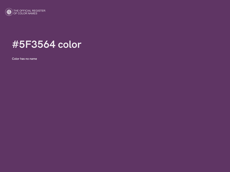 #5F3564 color image