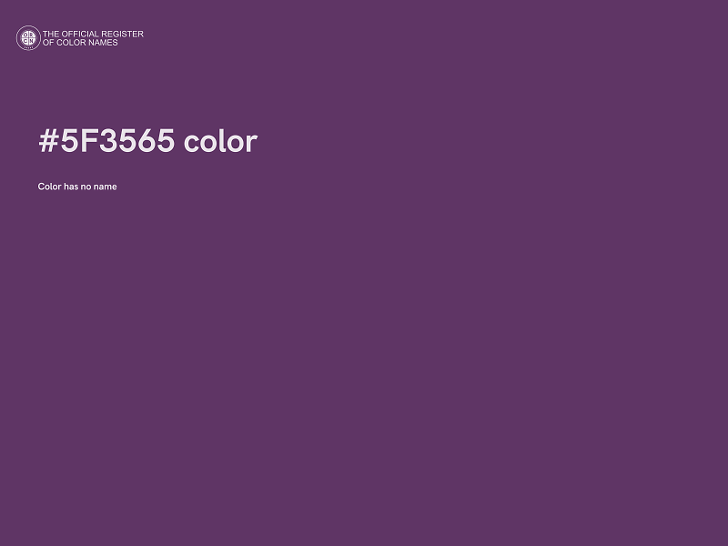 #5F3565 color image