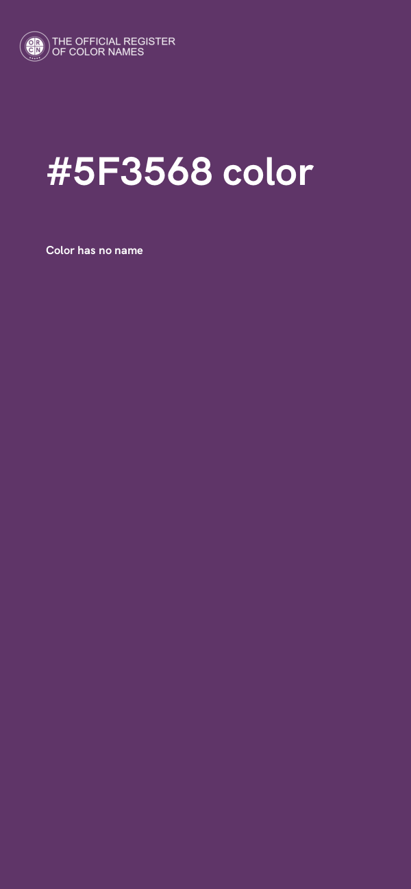 #5F3568 color image