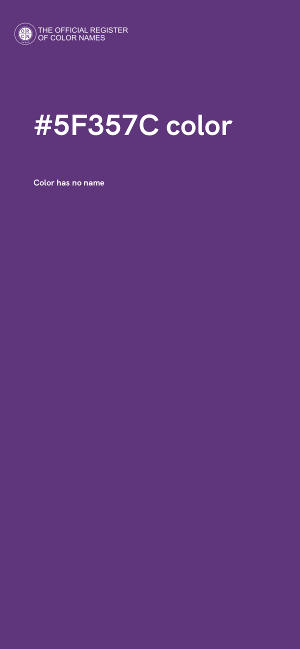 #5F357C color image