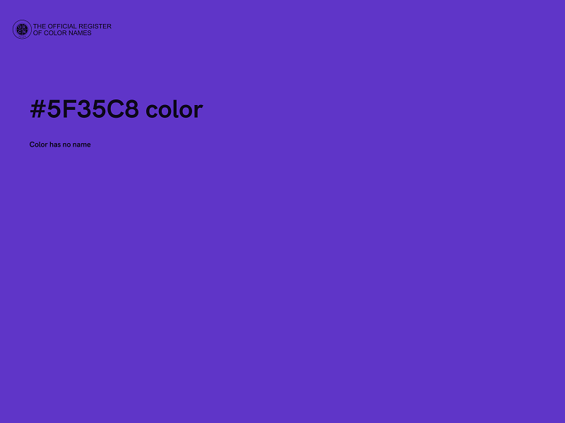 #5F35C8 color image