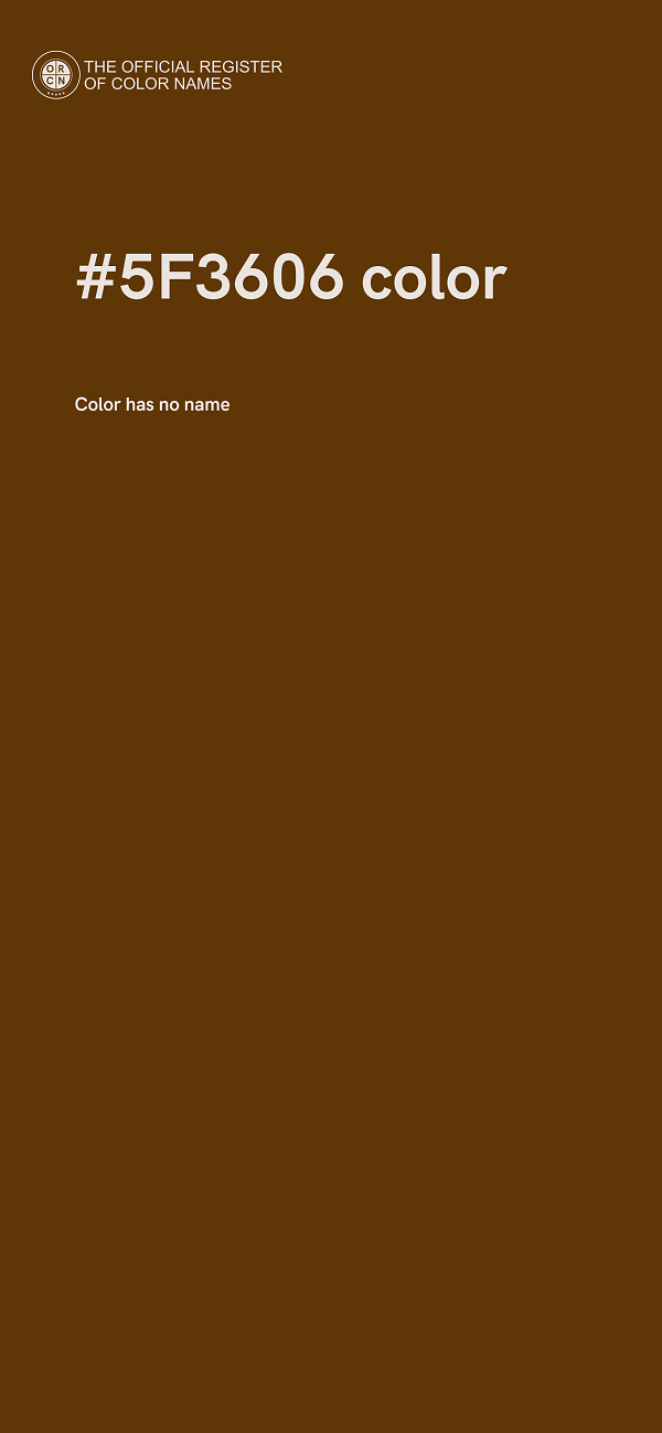 #5F3606 color image