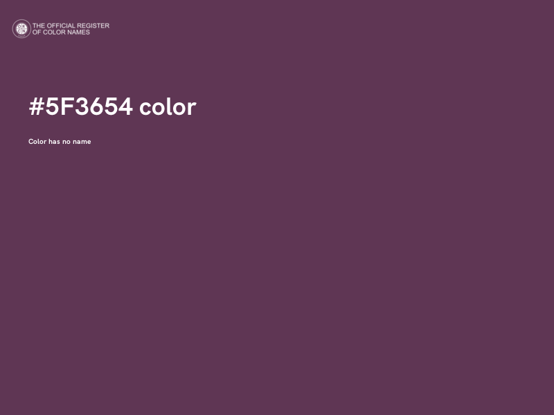 #5F3654 color image