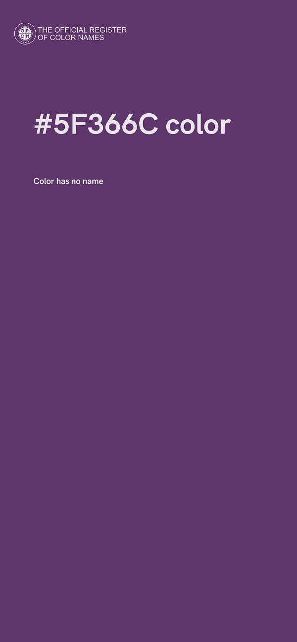 #5F366C color image