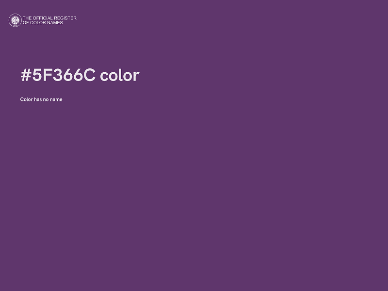 #5F366C color image