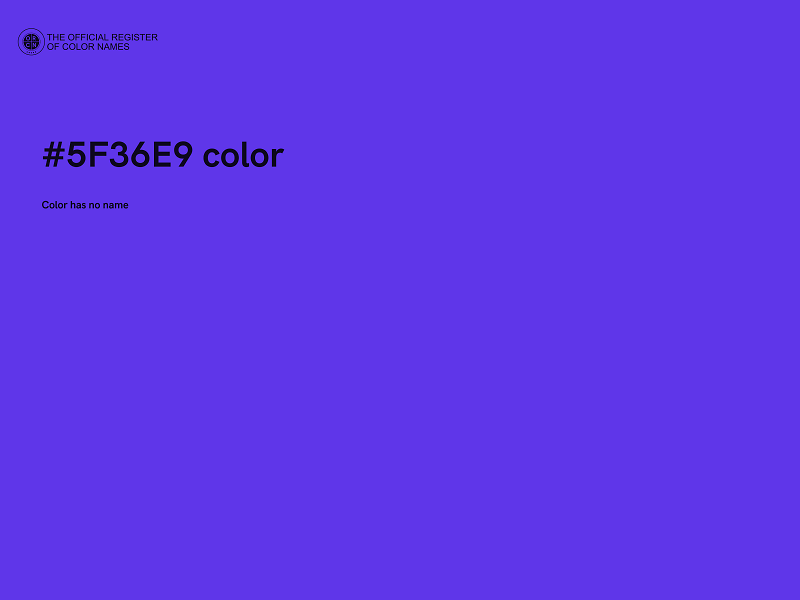 #5F36E9 color image