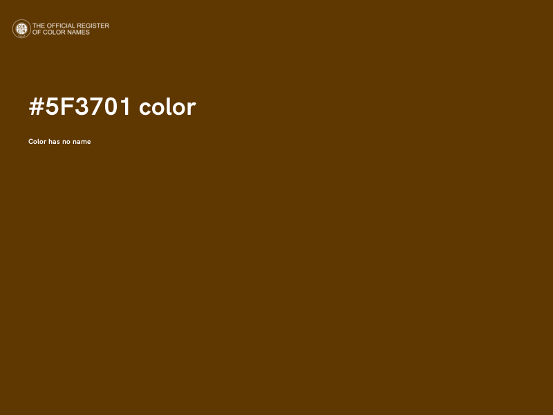 #5F3701 color image
