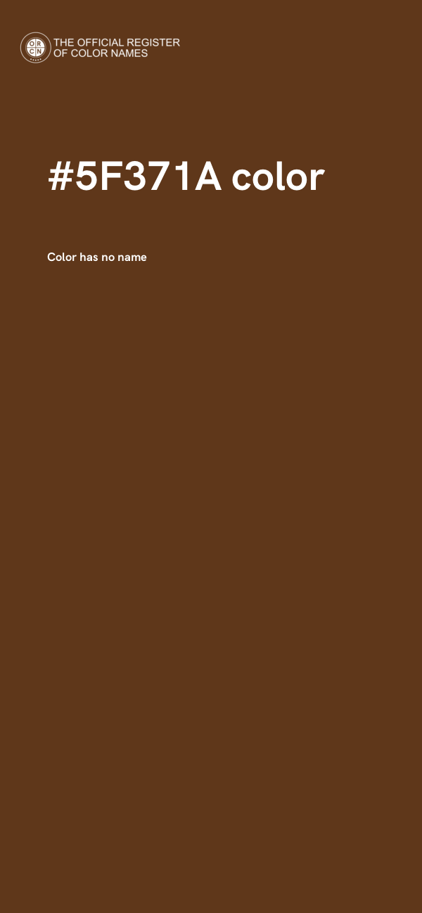 #5F371A color image