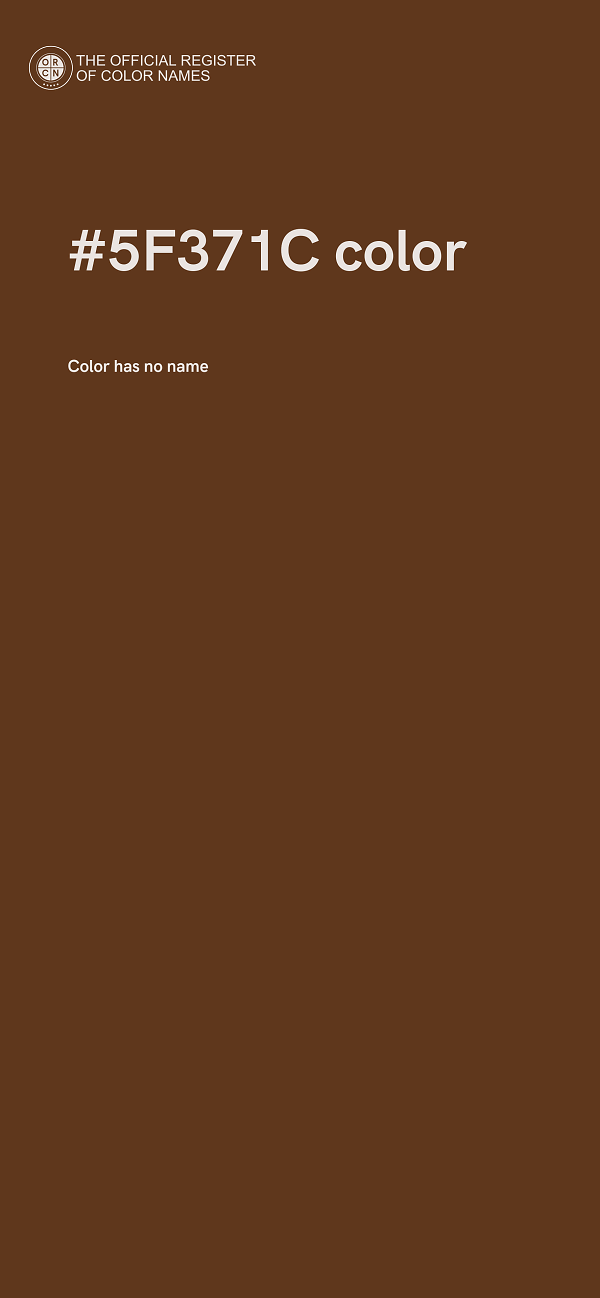#5F371C color image