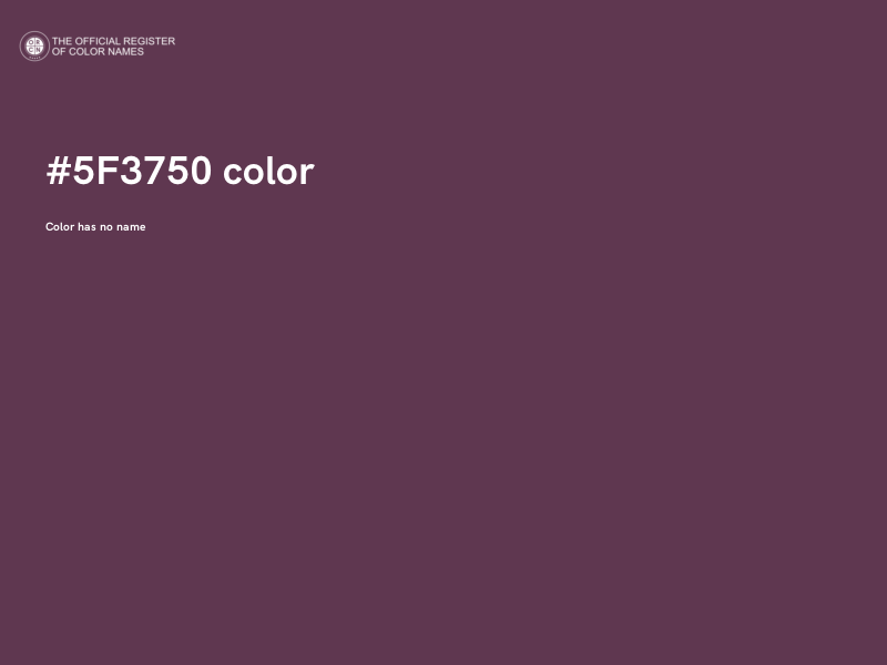 #5F3750 color image