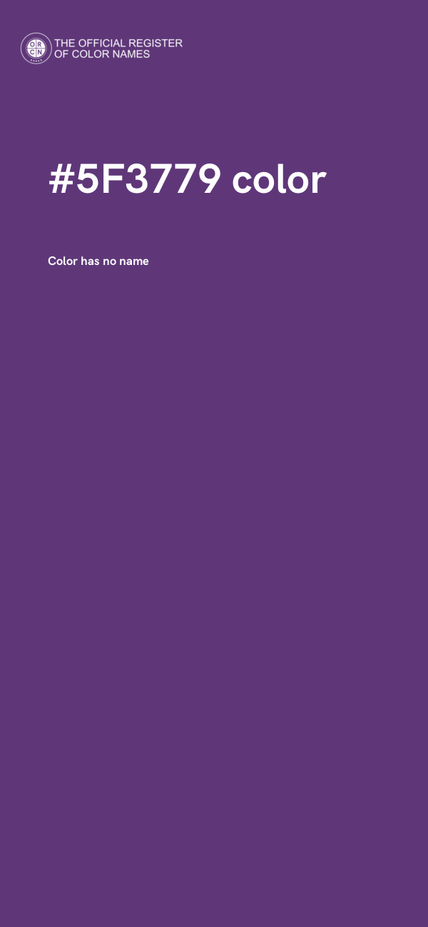 #5F3779 color image