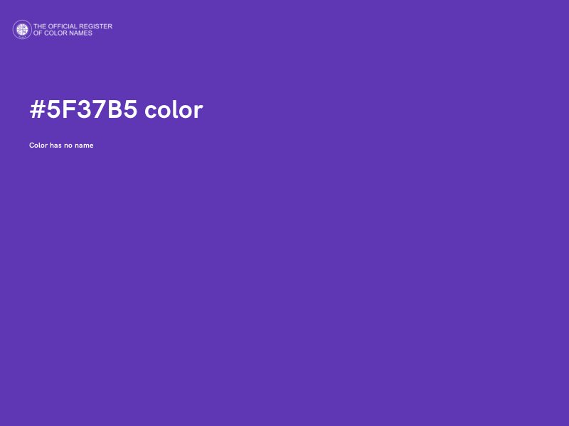 #5F37B5 color image