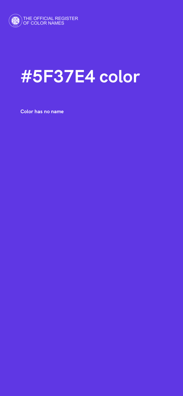 #5F37E4 color image