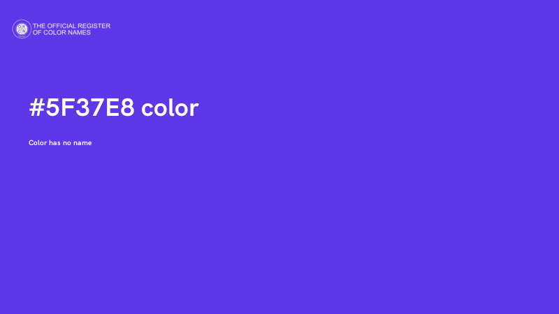 #5F37E8 color image