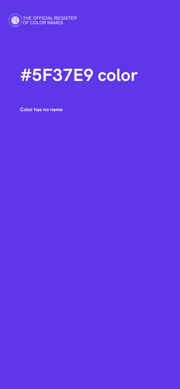 #5F37E9 color image
