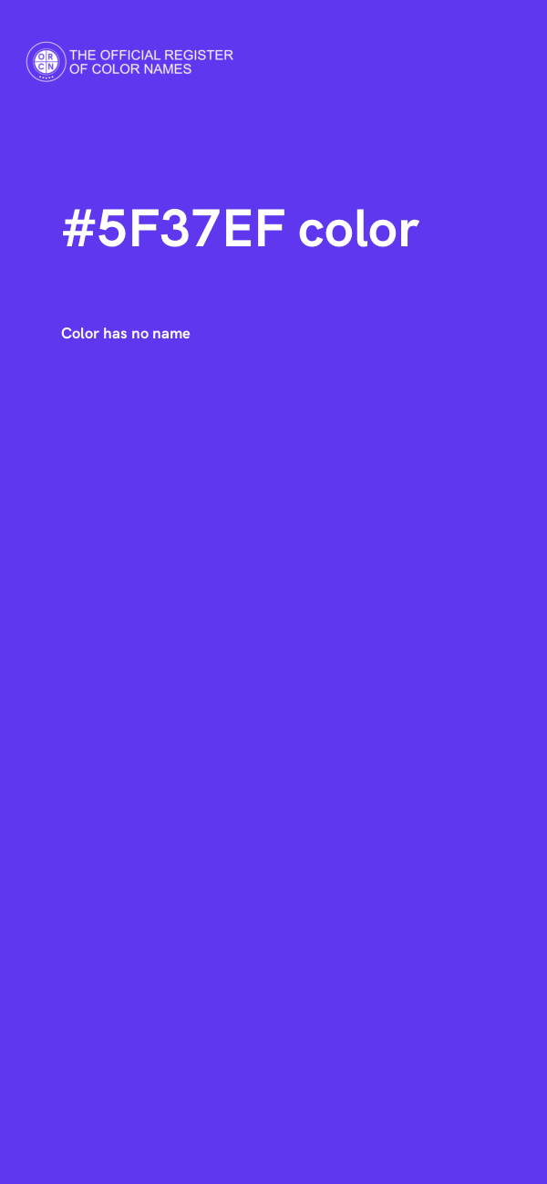 #5F37EF color image