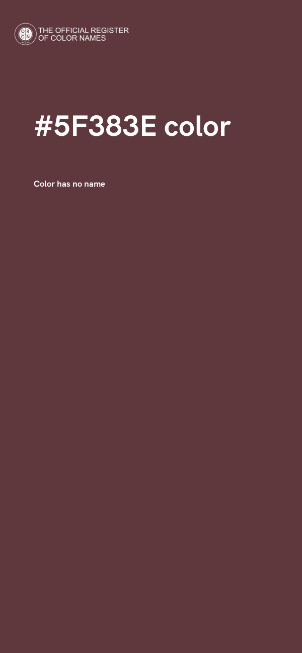 #5F383E color image