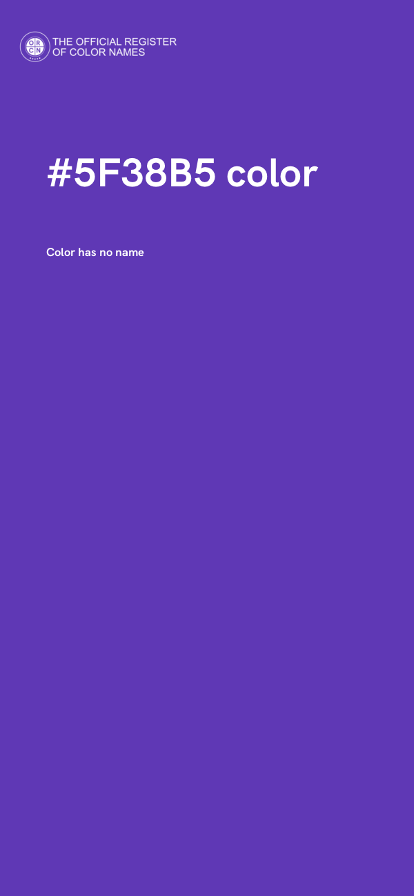 #5F38B5 color image