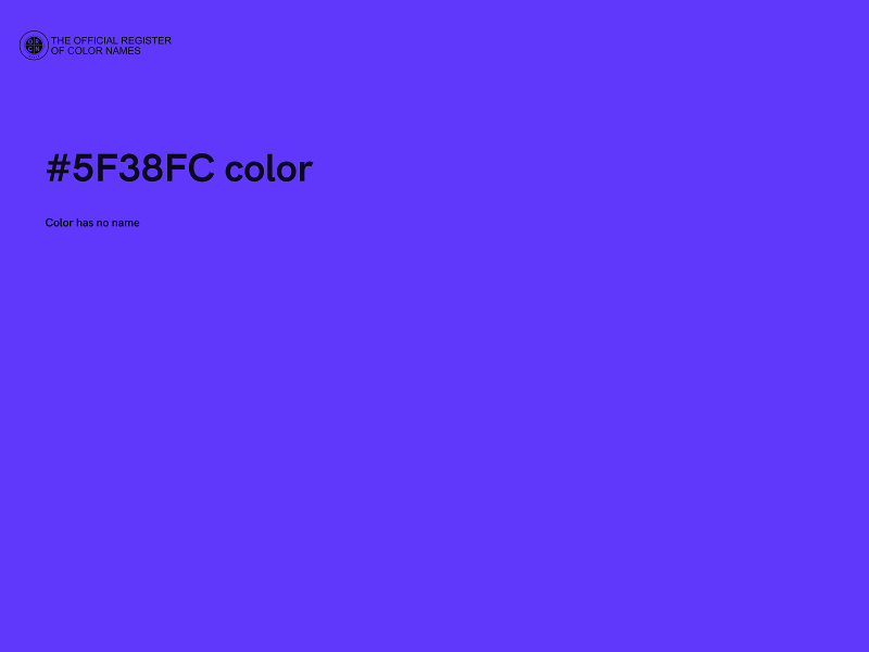 #5F38FC color image