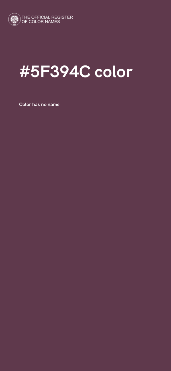 #5F394C color image