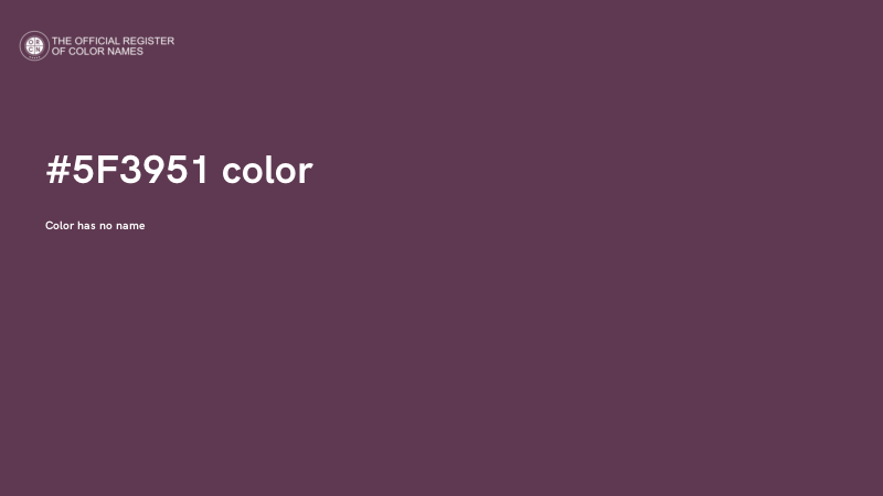#5F3951 color image
