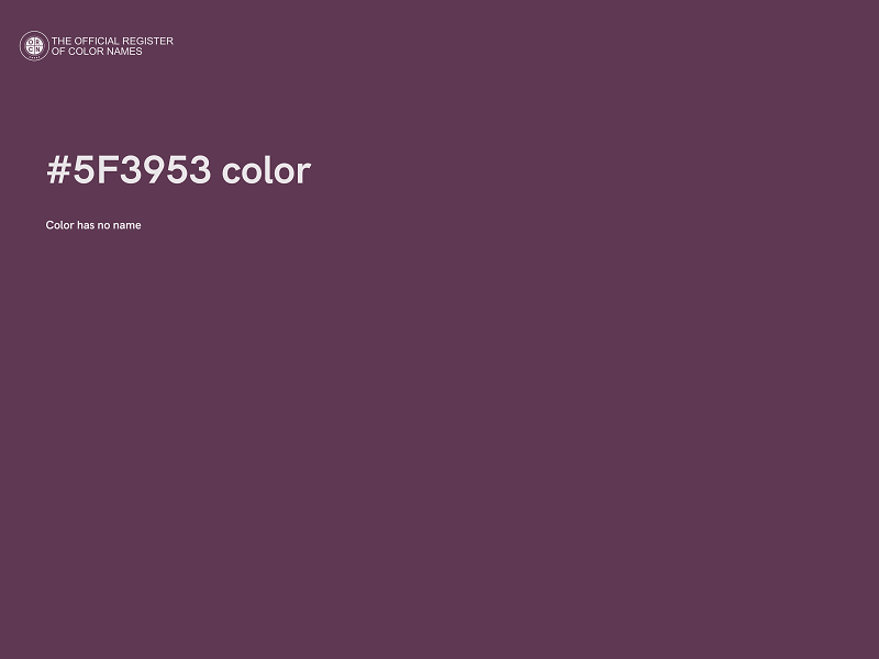 #5F3953 color image