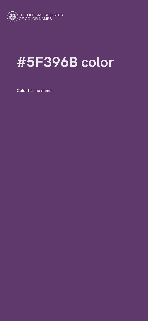 #5F396B color image