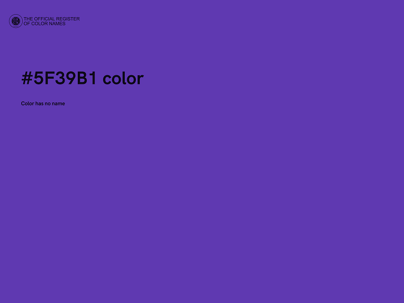 #5F39B1 color image